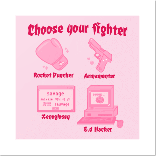 Choose your fighter Posters and Art